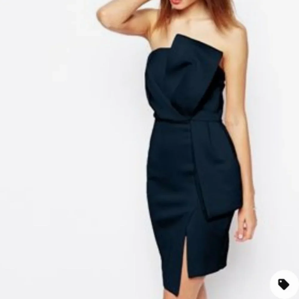 ASOS Origami Bow Pencil Dress - Picture 2 of 15